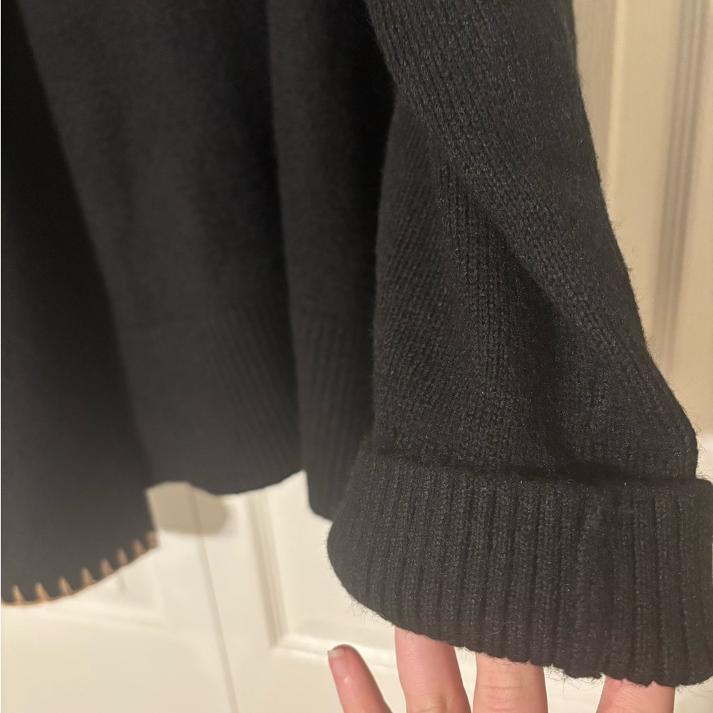 LOFT Stitched Trim Removable Scarf Sweater - Picture 5 of 5